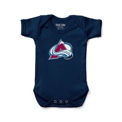 Newborn & Малышам Colorado Avalanche Chad & Jake Navy Primary Logo Bodysuit