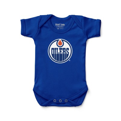 Newborn & Малышам Edmonton Oilers Chad & Jake Royal Primary Logo Bodysuit