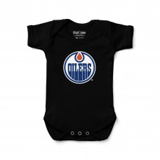 Newborn & Малышам Edmonton Oilers Chad & Jake Black Primary Logo Bodysuit