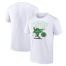 Футболка Boston Bruins Clover Mascot - White