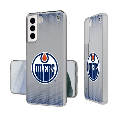 Чехол для телефона Edmonton Oilers Linen Logo Galaxy Clear