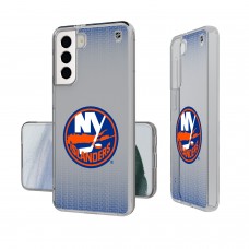New York Islanders Linen Logo Galaxy Clear Case