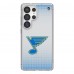 St. Louis Blues Linen Logo Galaxy Clear Case