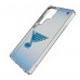 St. Louis Blues Linen Logo Galaxy Clear Case