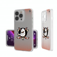 Anaheim Ducks Linen Logo iPhone Clear Case