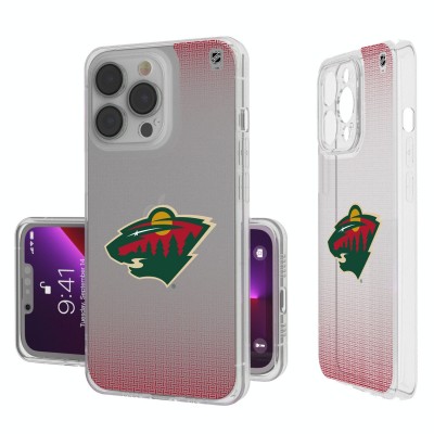 Чехол для телефона Minnesota Wild Linen Logo iPhone Clear
