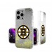 Boston Bruins Linen Logo iPhone Glitter Case