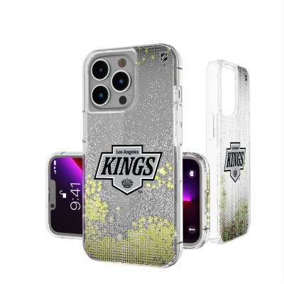 Los Angeles Kings Linen Logo iPhone Glitter Case