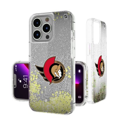 Ottawa Senators Linen Logo iPhone Glitter Case