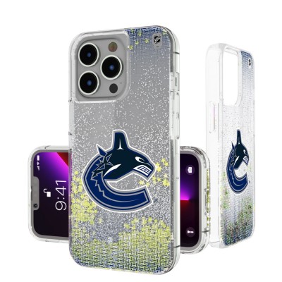 Vancouver Canucks Linen Logo iPhone Glitter Case