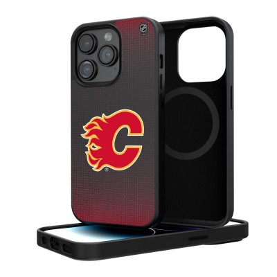 Calgary Flames Linen Logo iPhone Magnetic Bump Case
