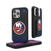 New York Islanders Linen Logo iPhone Rugged Case