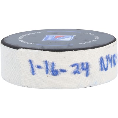 Kaapo Kakko New York Rangers Fanatics Authentic Game-Used Goal Puck vs. Seattle Kraken on January 16, 2024