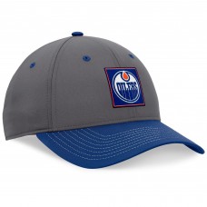 Edmonton Oilers 2024 Stanley Cup Playoffs Locker Room Adjustable Hat - Gray/Royal