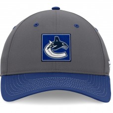 Vancouver Canucks 2024 Stanley Cup Playoffs Locker Room Adjustable Hat - Gray/Blue