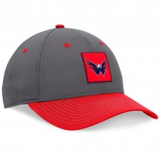 Washington Capitals 2024 Stanley Cup Playoffs Locker Room Adjustable Hat - Gray/Red