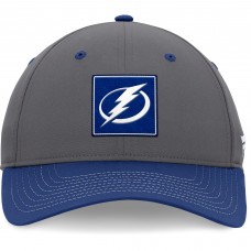 Tampa Bay Lightning 2024 Stanley Cup Playoffs Locker Room Adjustable Hat - Gray/Blue
