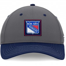 New York Rangers 2024 Stanley Cup Playoffs Locker Room Adjustable Hat - Gray/Navy