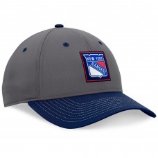 New York Rangers 2024 Stanley Cup Playoffs Locker Room Adjustable Hat - Gray/Navy