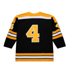 Джерси Boston Bruins Bobby Orr Mitchell & Ness Black Big & Tall 1971/72 Blue Line 2.0