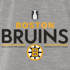 Boston Bruins 2024 Stanley Cup Playoffs Authentic Pro T-Shirt - Gray