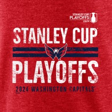 Футболка Washington Capitals 2024 Stanley Cup Playoffs Crossbar Tri-Blend - Heather Red