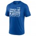 Футболка Tampa Bay Lightning 2024 Stanley Cup Playoffs Crossbar Tri-Blend - Heather Royal