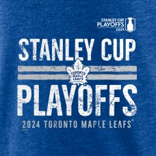 Футболка Toronto Maple Leafs 2024 Stanley Cup Playoffs Crossbar Tri-Blend - Heather Royal