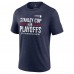 Футболка Colorado Avalanche 2024 Stanley Cup Playoffs Crossbar Tri-Blend - Navy