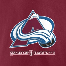 Футболка Colorado Avalanche 2024 Stanley Cup Playoffs Breakout - Burgundy