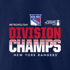Футболка New York Rangers 2024 Metropolitan Division Champions - Heather Navy