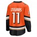 Игровая джерси Anaheim Ducks Trevor Zegras Fanatics Orange Home Premier Breakaway Player