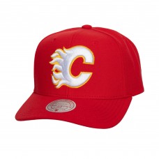 Бейсболка Calgary Flames Mitchell & Ness Red Core Team Ground Pro