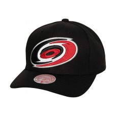 Бейсболка Carolina Hurricanes Mitchell & Ness Black Core Team Ground Pro