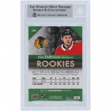 Alex DeBrincat Chicago Blackhawks Autographed 2017-18 Upper Deck Parkhurst #288 Beckett Fanatics Witnessed Authenticated Rookie Card