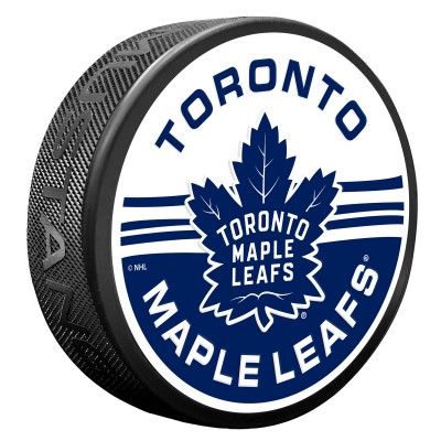 Toronto Maple Leafs Half and Half Puck