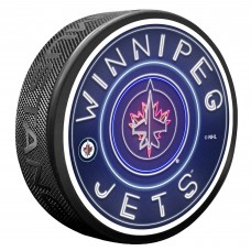Winnipeg Jets Neon Replicated Puck
