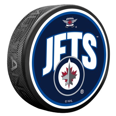 Winnipeg Jets Wordmark Puck