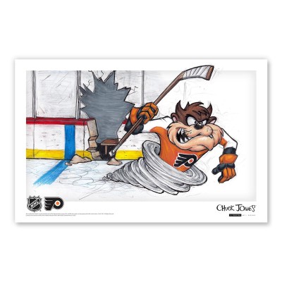 Philadelphia Flyers Tasmanian Devil 11 x 17 Looney Tunes Poster Print