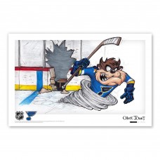 St. Louis Blues Tasmanian Devil 11 x 17 Looney Tunes Poster Print