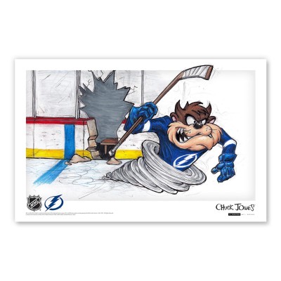 Tampa Bay Lightning Tasmanian Devil 11 x 17 Looney Tunes Poster Print