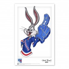 New York Rangers Bugs Bunny 11 x 17 Looney Tunes Poster Print New York Rangers Bugs Bunny 11 x 17 Looney Tunes Poster Print