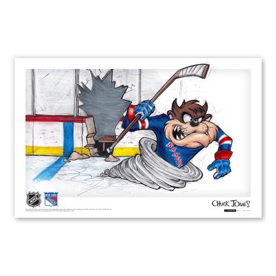 New York Rangers Tasmanian Devil 11 x 17 Looney Tunes Poster Print