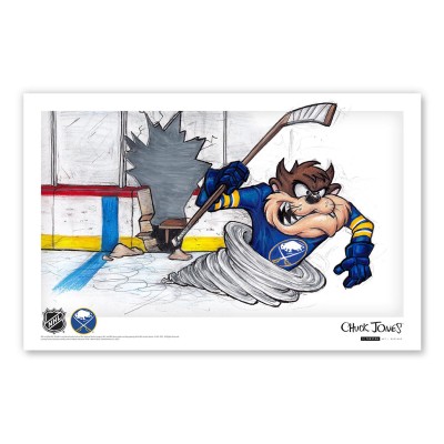 Buffalo Sabres Tasmanian Devil 11 x 17 Looney Tunes Poster Print
