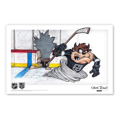 Los Angeles Kings Tasmanian Devil 11 x 17 Looney Tunes Poster Print