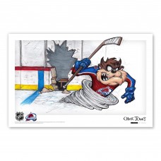 Colorado Avalanche Tasmanian Devil 11 x 17 Looney Tunes Poster Print