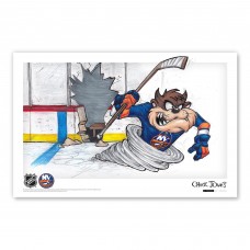 New York Islanders Tasmanian Devil 11 x 17 Looney Tunes Poster Print
