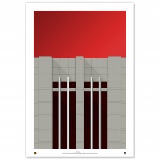 Chicago Blackhawks 24 x 36 Minimalist Stadium Fine Art Print