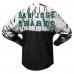 Футболка с длинным рукавом San Jose Sharks Spirit Jersey Unisex Crystal Half Dye - Black