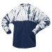 Unisex Seattle Kraken Spirit Jersey Deep Sea Blue Crystal Half Dye Long Sleeve T-Shirt
